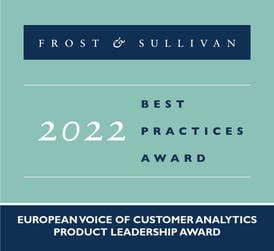 SANDSIV awarded 2022 Product Leader in European VoC Industry by Frost & Sullivan