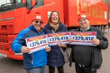 Britain Avenue neighbours Mark Baker, Anne Goodman and Brian Wing bagged the top prizes along with four others on their street