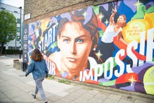 Mural of Special Olympics GB tennis player Lily Mills unveiled, to celebrate the start of the Special Olympics World Games