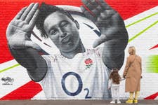 EDITORIAL USE ONLY A mural of England Rugby player, Shaunagh Brown, commissioned by England Rugby and O2, is unveiled in London ahead of Red Roses’ game against Australia on Sunday in New Zealand. Issue date: Friday October 28, 2022.