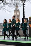 EDITORIAL USE ONLY Irish dancers perform on Tourism Ireland’s ‘greenest’ dance floor, a pop-up kinetic dance floor on London’s South Bank to celebrate St Patrick’s Day. Picture date: Friday March 17, 2023. The dance floor, which generates energy from the dancers’ movement to light up green and to show landscapes from the island of Ireland, opens early this morning for a limited time as part of the capital’s St Patrick’s Day celebrations.