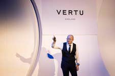 EDITORIAL USE ONLY CEO Gary Chan at a press conference to announce the UK launch of the ‘METAVERTU’, the world’s first Web3.0 enabled smartphone by luxury mobile phone manufacturer, VERTU. Picture date: Monday October 24, 2022.