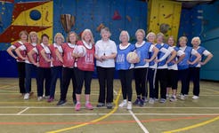 Hayling u3a walking netball lineup