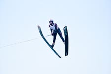 GB's Jack Critchley who won a professional night waterski jump competition, the LA Night Jam in Louisiana, USA, at the weekend (pictured at the 2021 Open World Waterski Championships. Photo date: October 2021. Credit: David Crowder