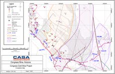 Figure 1: Congress Gold Mine Project compilation map